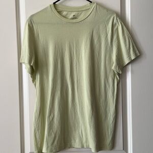 H&M Light Lime Crew Neck Short Sleeve Tee